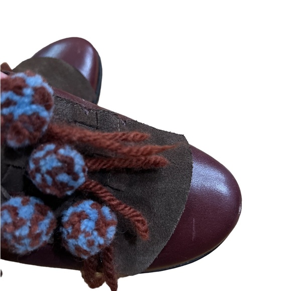 M by Morenatom red funky pom pom shoes. - Picture 4 of 7